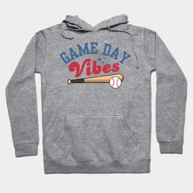 Game Day Vibes Baseball Hoodie by Illustradise